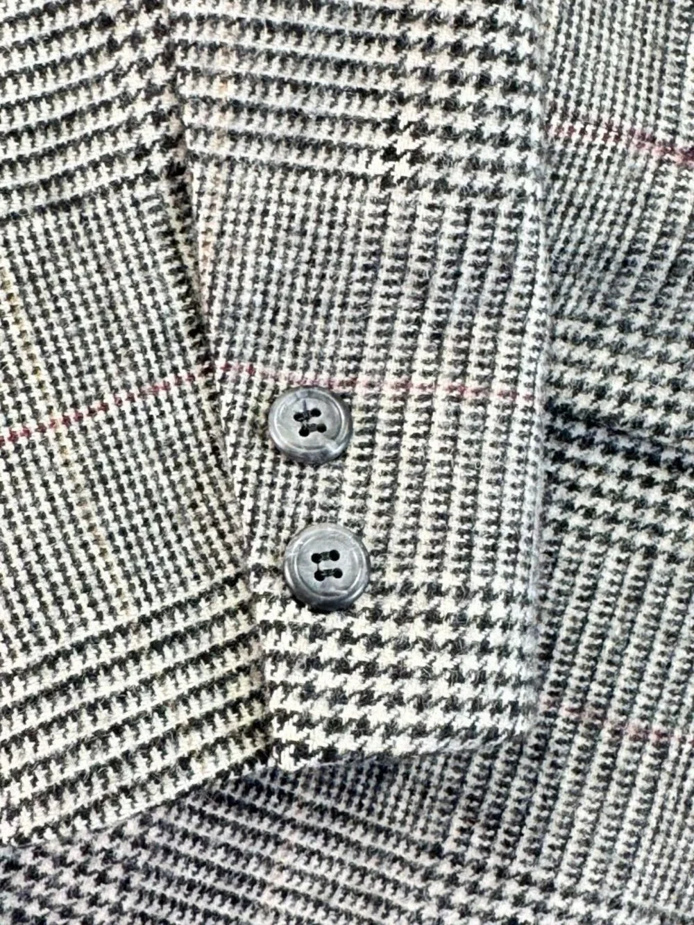 Vintage Brooks Brothers Men’s 42 Blazer Sport Coat Houndstooth Plaid Camel Hair